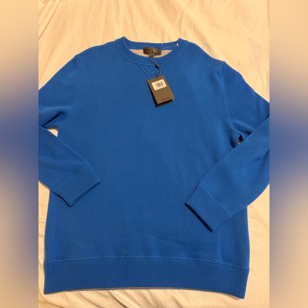 G/FORE Men's Racer Blue Cashmere Sweater NWT 0451
